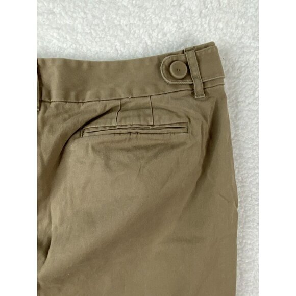 Talbots Pants Womens 8 Khaki Crop Capri Chino Stretch 3 Button Sailor 31x22 - Picture 14 of 15